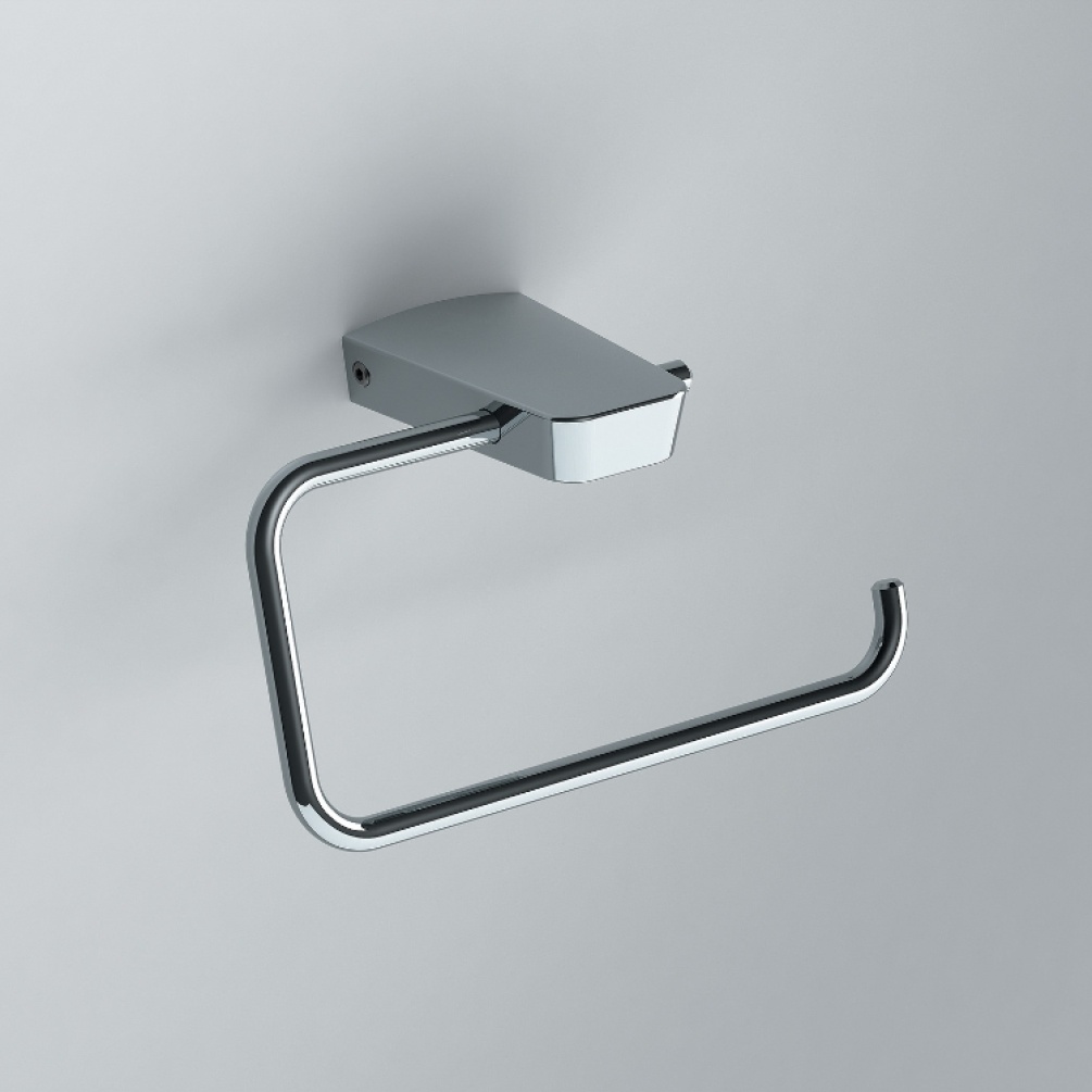 Close up product image of the Origins Living S6 Chrome Toilet Roll Holder